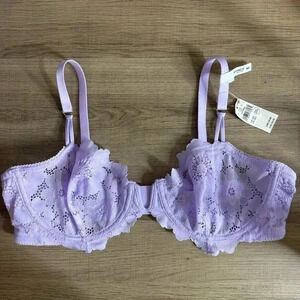 Aerie balconette lavender underwires bra size 36C NWT